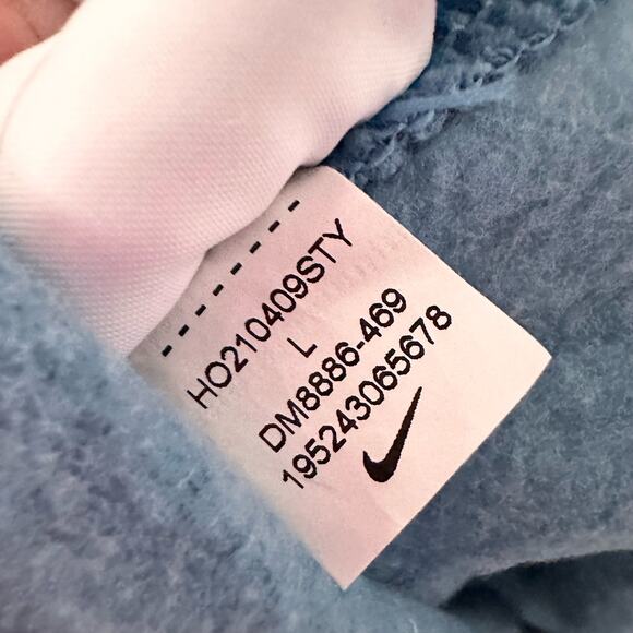 Nike NSW Sport Essentials+ Crewneck Dutch Blue Sweatshirt DM8886-469 Large - Picture 13 of 13